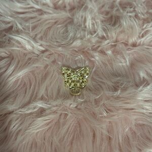 Gold Butterfly Brooch